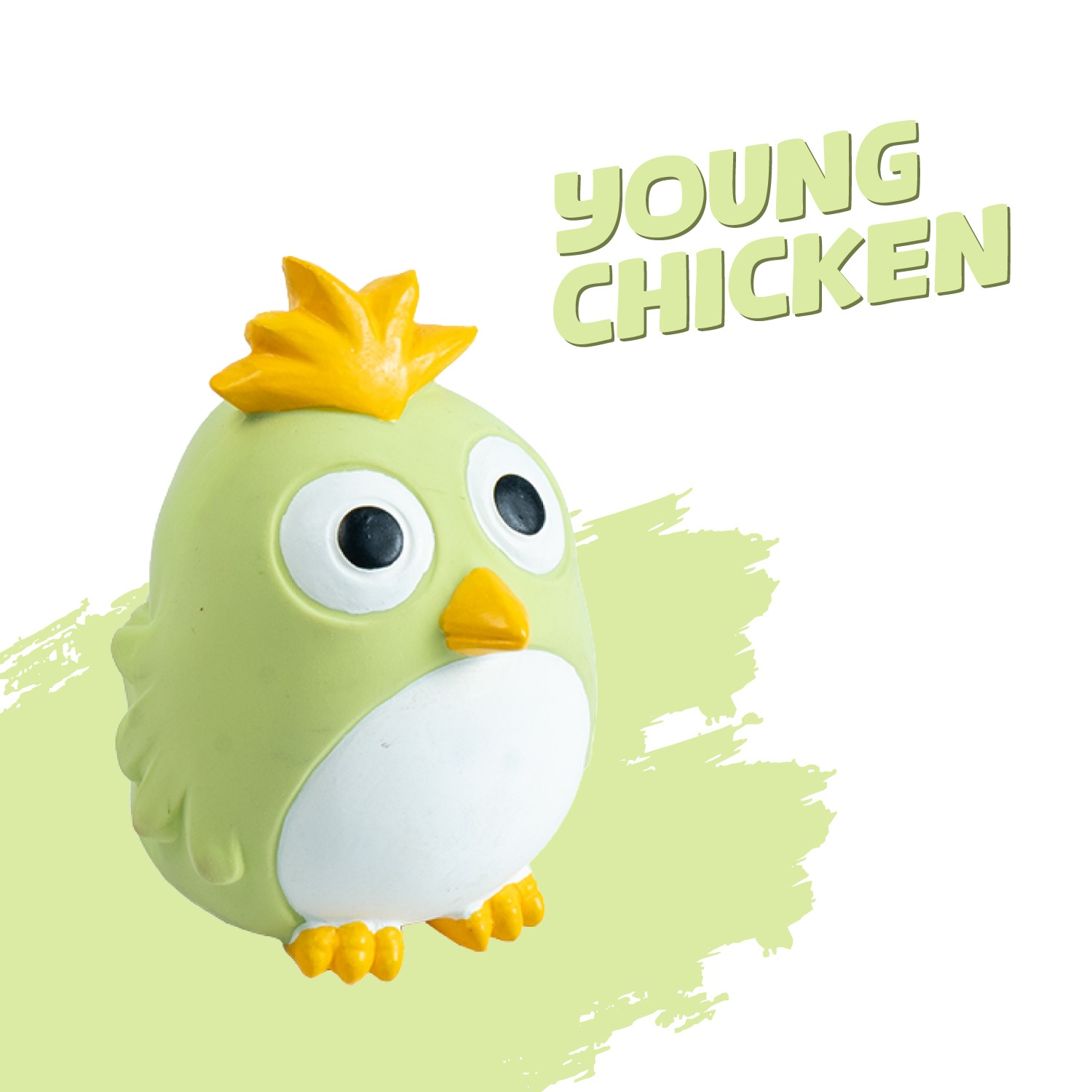 Ezra Play Young chicken Bird Squeaky Latex Toy
