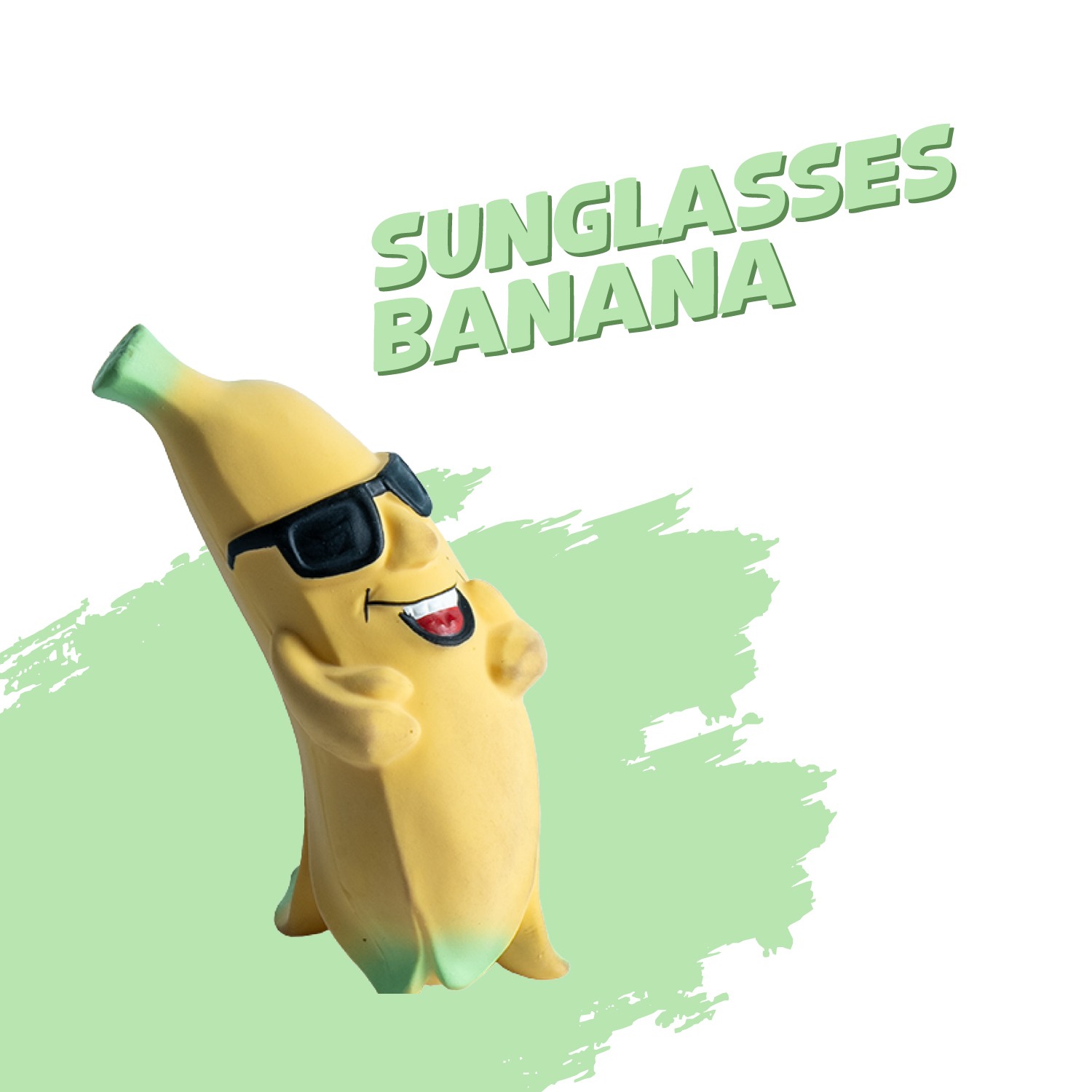 Ezra Play Banana Squeaky Latex Toy