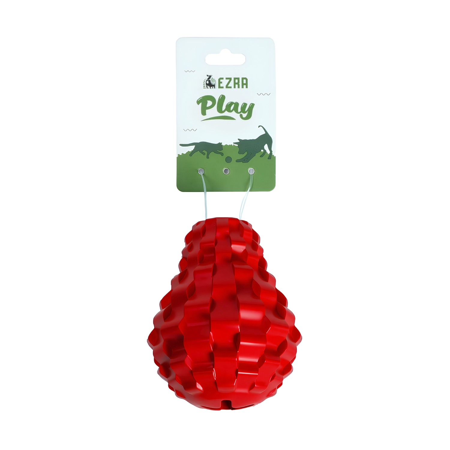 Ezra Play Refillable Devil Emoji Ball - Red Rubber Toy