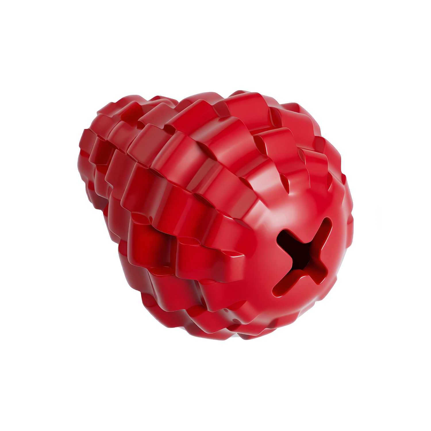 Ezra Play Refillable Devil Emoji Ball - Red Rubber Toy