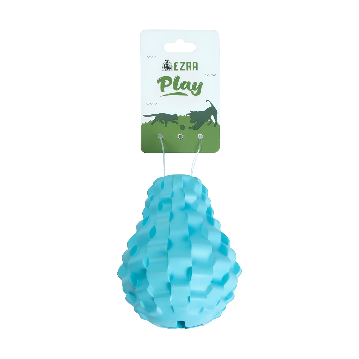 Ezra Play Refillable Devil Emoji Ball - Blue Rubber Toy