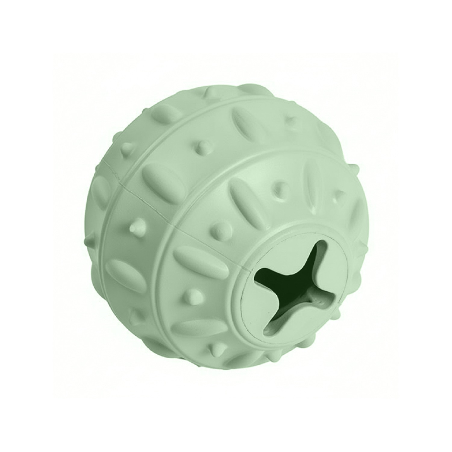 Ezra Play Bamboo Ball - Green Rubber Toy