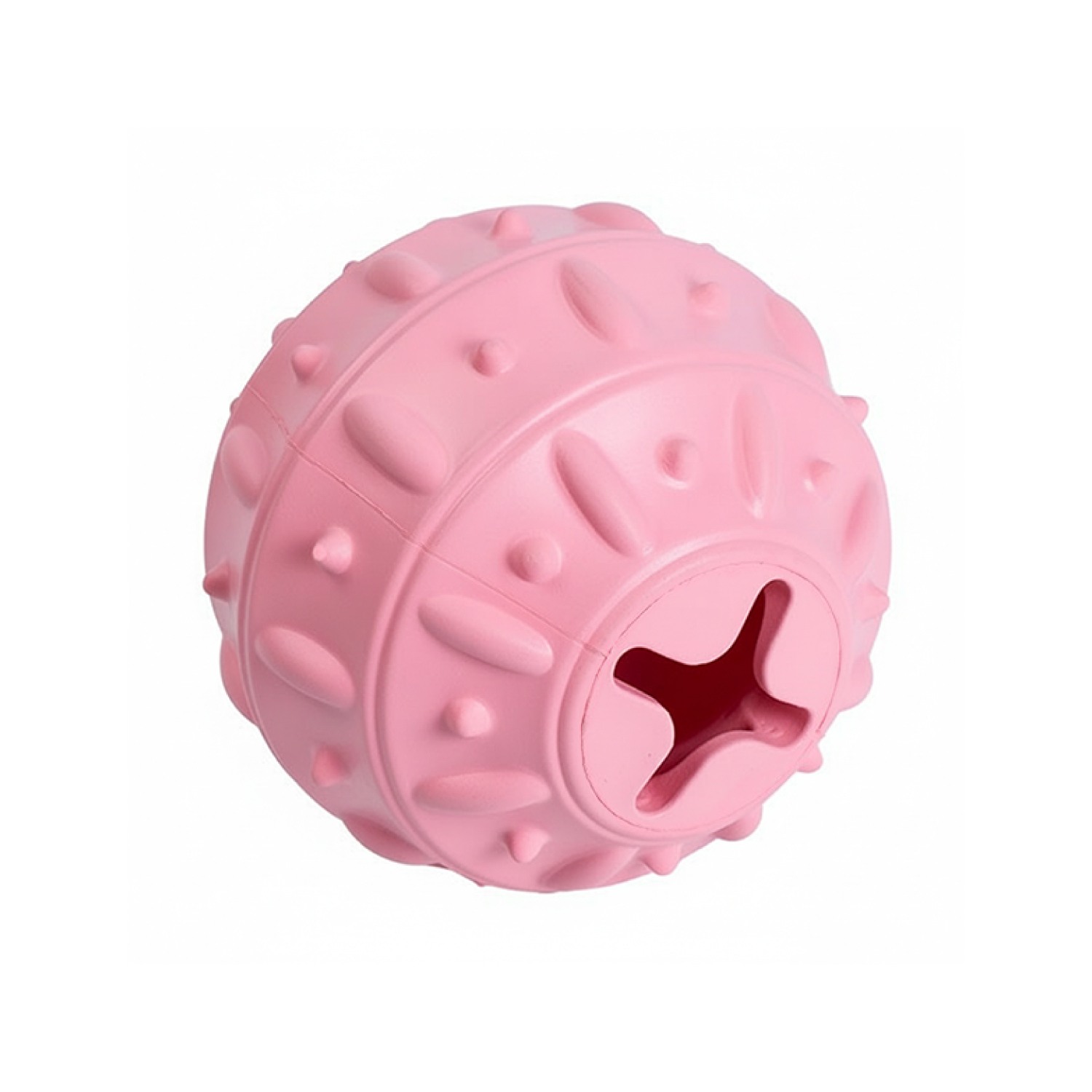 Ezra Play Bamboo Ball - Pink Rubber Toy