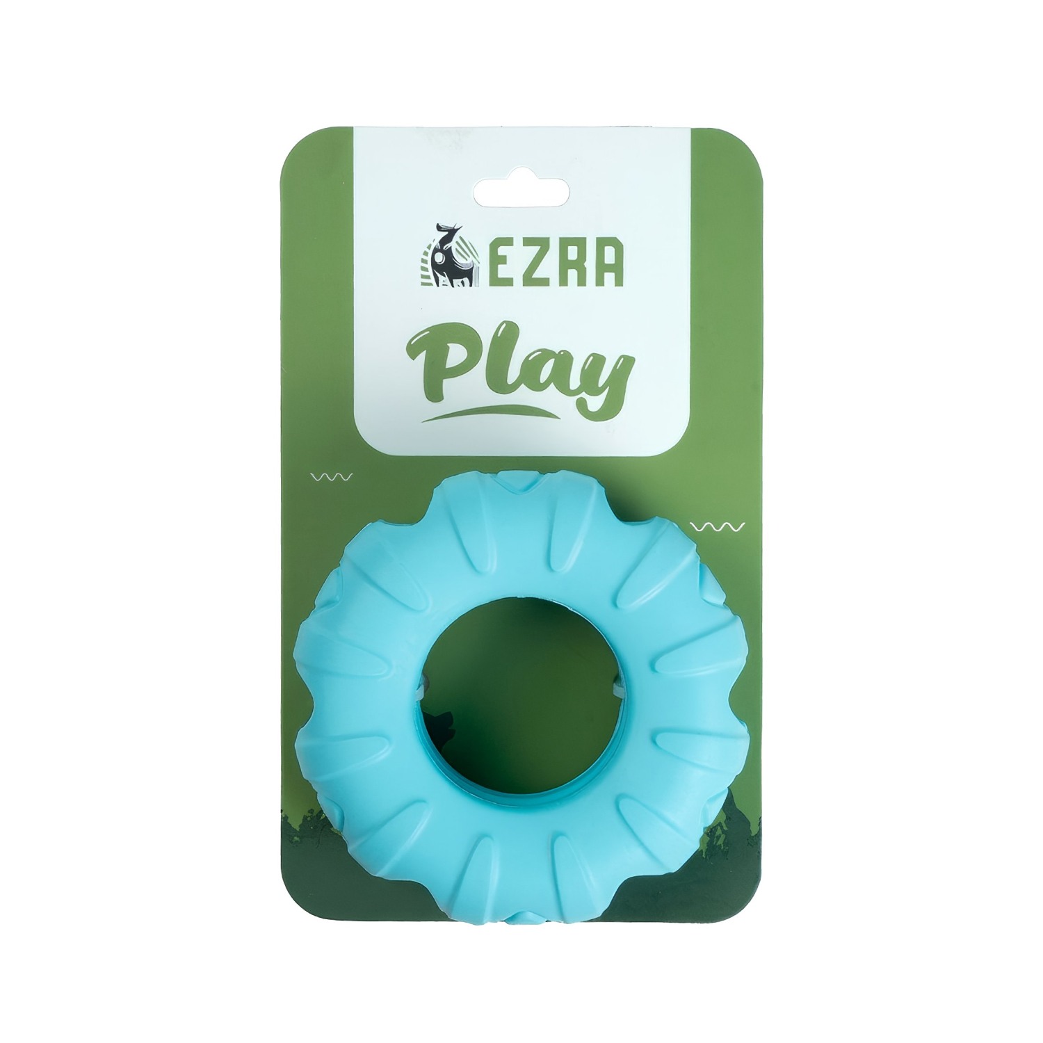 Ezra Play Gemstone Ring - Blue Rubber Toy