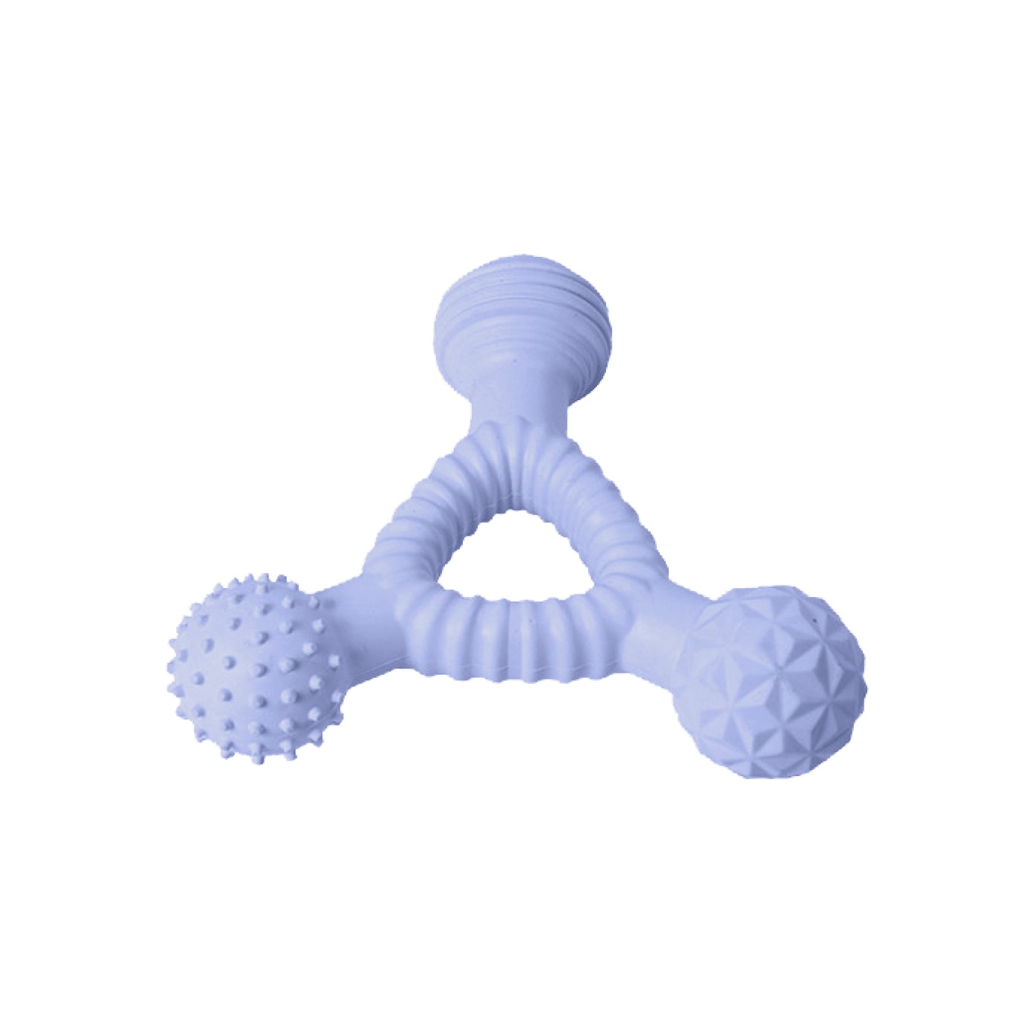 Ezra Play Dumbell- Purple Rubber Toy