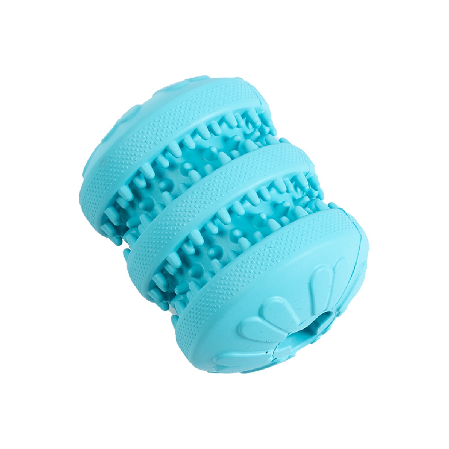 Ezra Play Treat Cylinder - Blue Rubber Toy