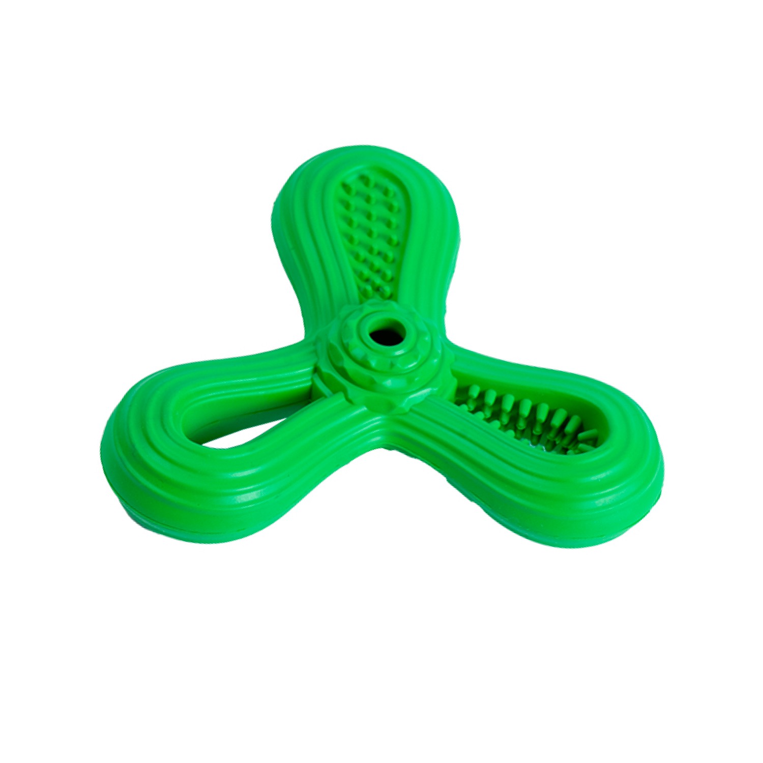 Ezra Play Triangle Dart - Dark Green Rubber Toy