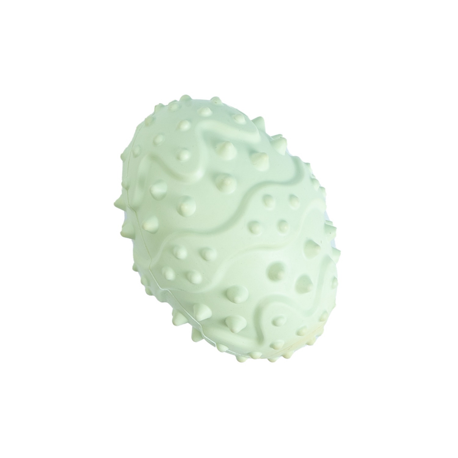 Ezra Play Spiky Rugby - Green Rubber Toy