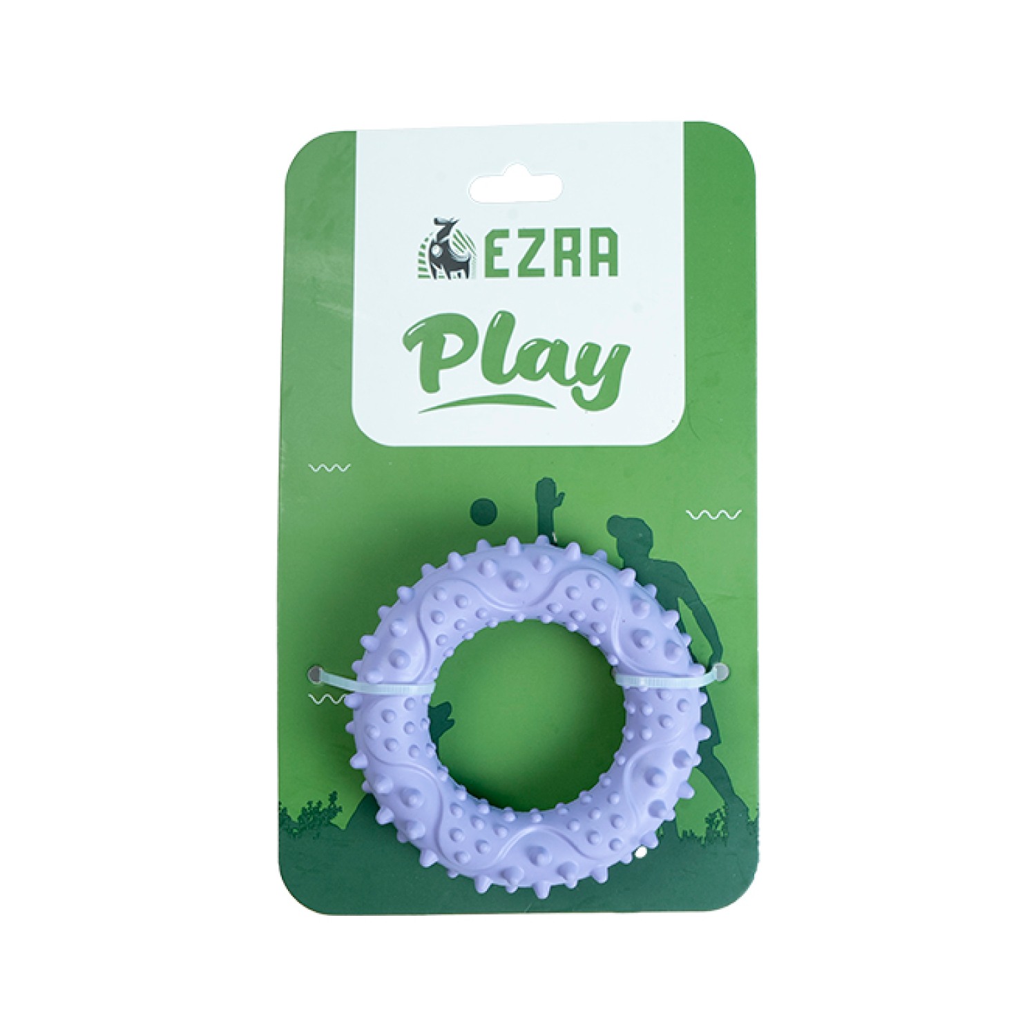 Ezra Play Spiky Small Ring - Purple Rubber Toy