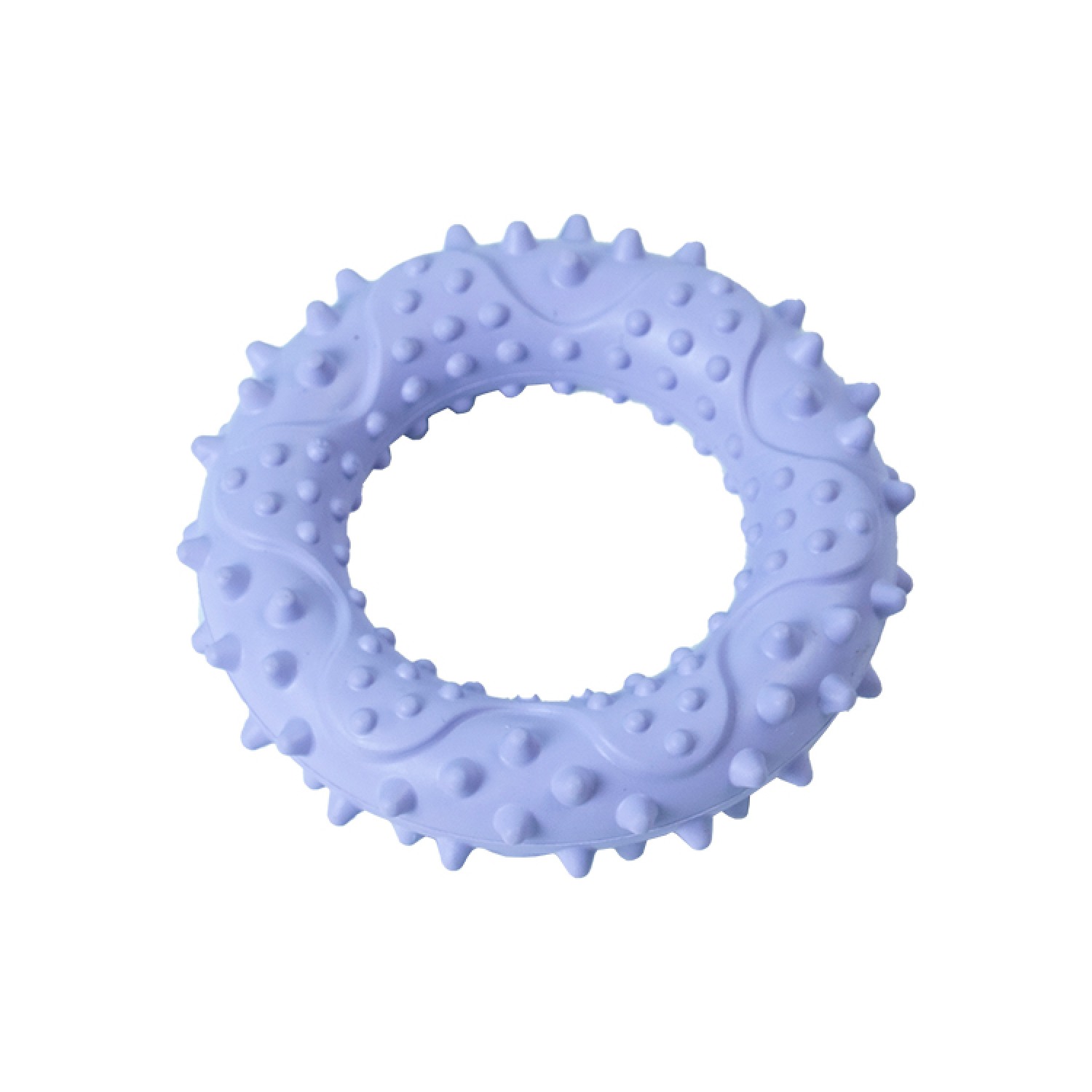 Ezra Play Spiky Small Ring - Purple Rubber Toy