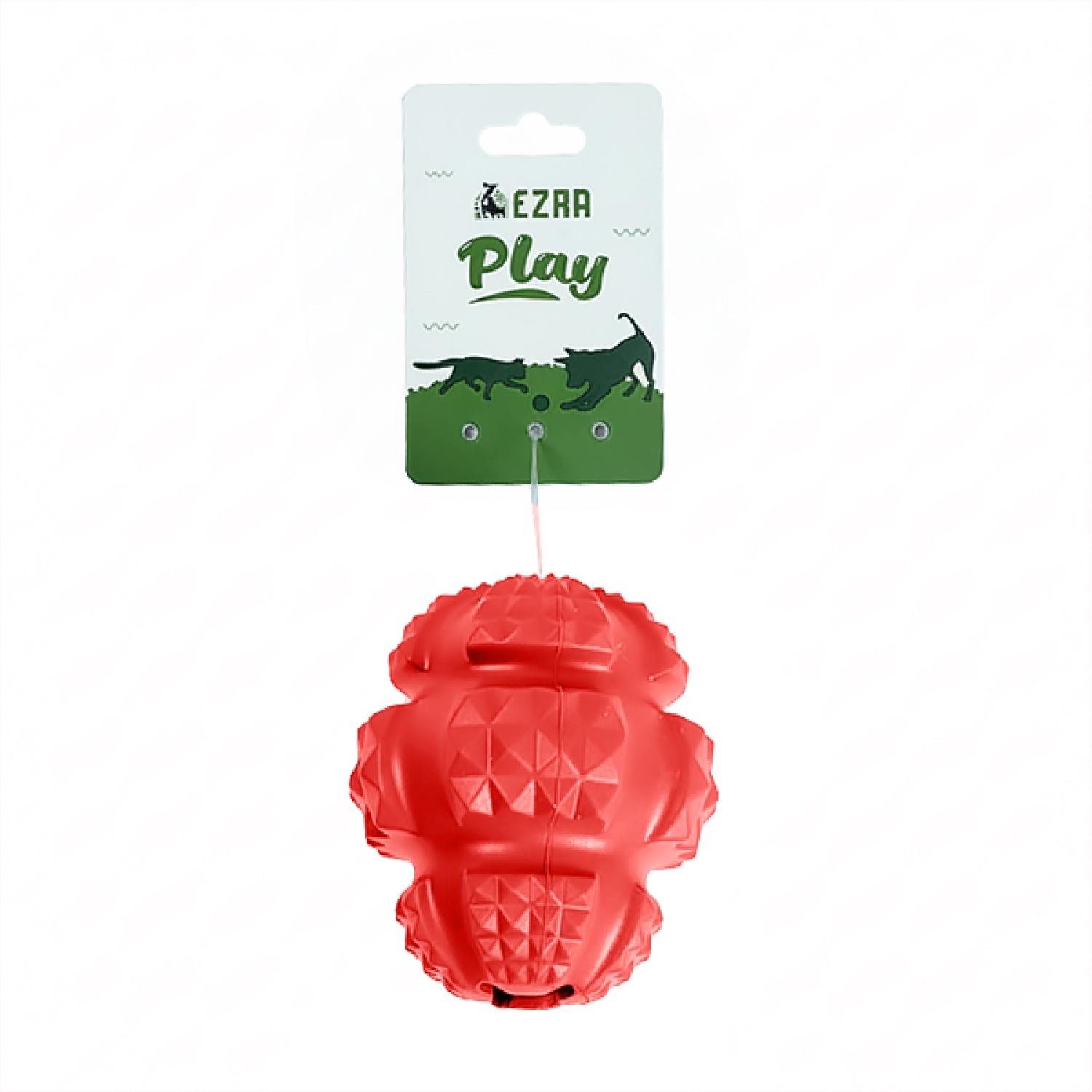 Ezra Play Treat Balloon - Red Rubber Toy