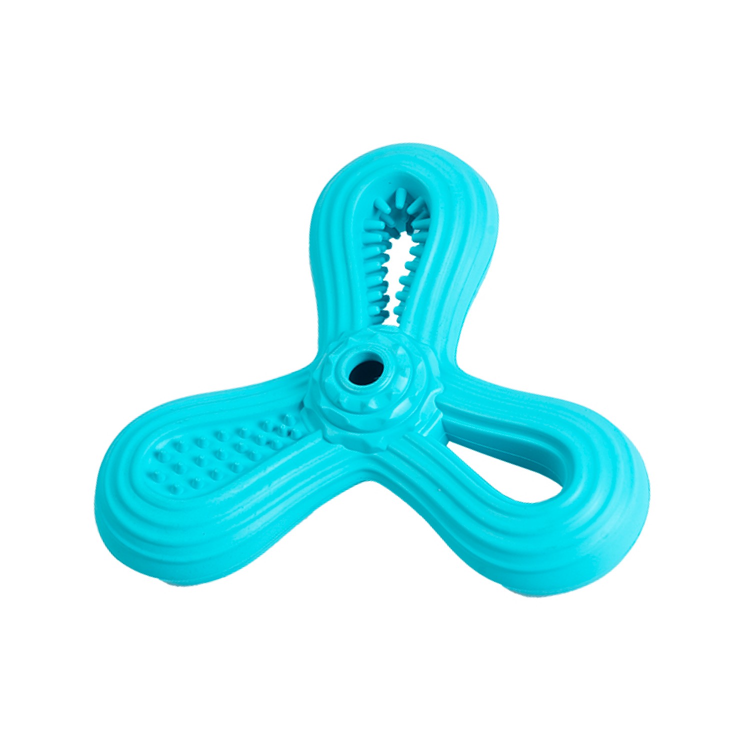Ezra Play Triangle Dart - Blue Rubber Toy