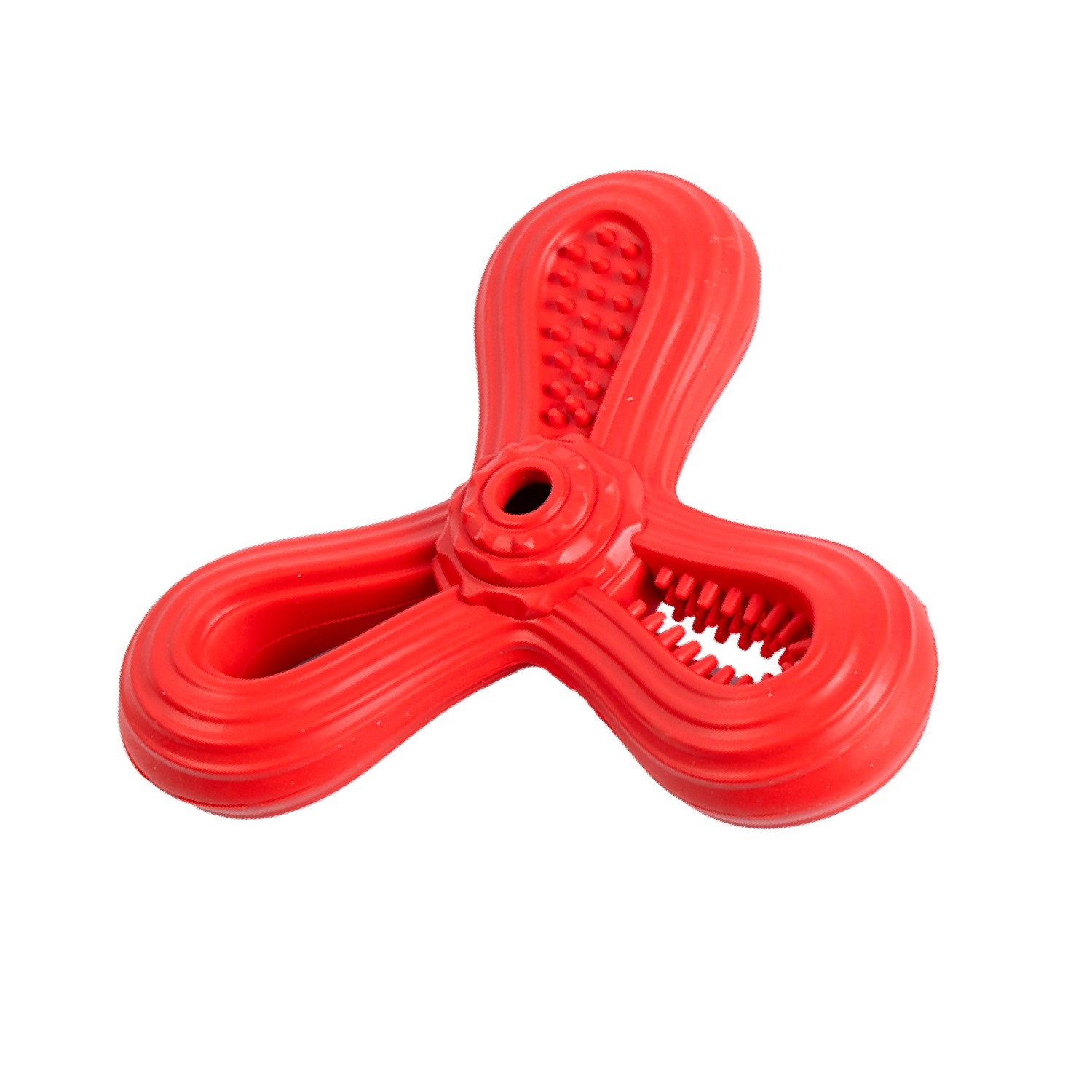 Ezra Play Triangle Dart - Red Rubber Toy