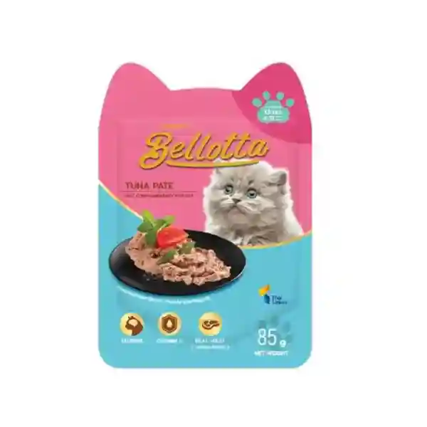 Bellota Pouch Kittens Tuna Pate Wet Cat Food – 85 g (Pack of 12)