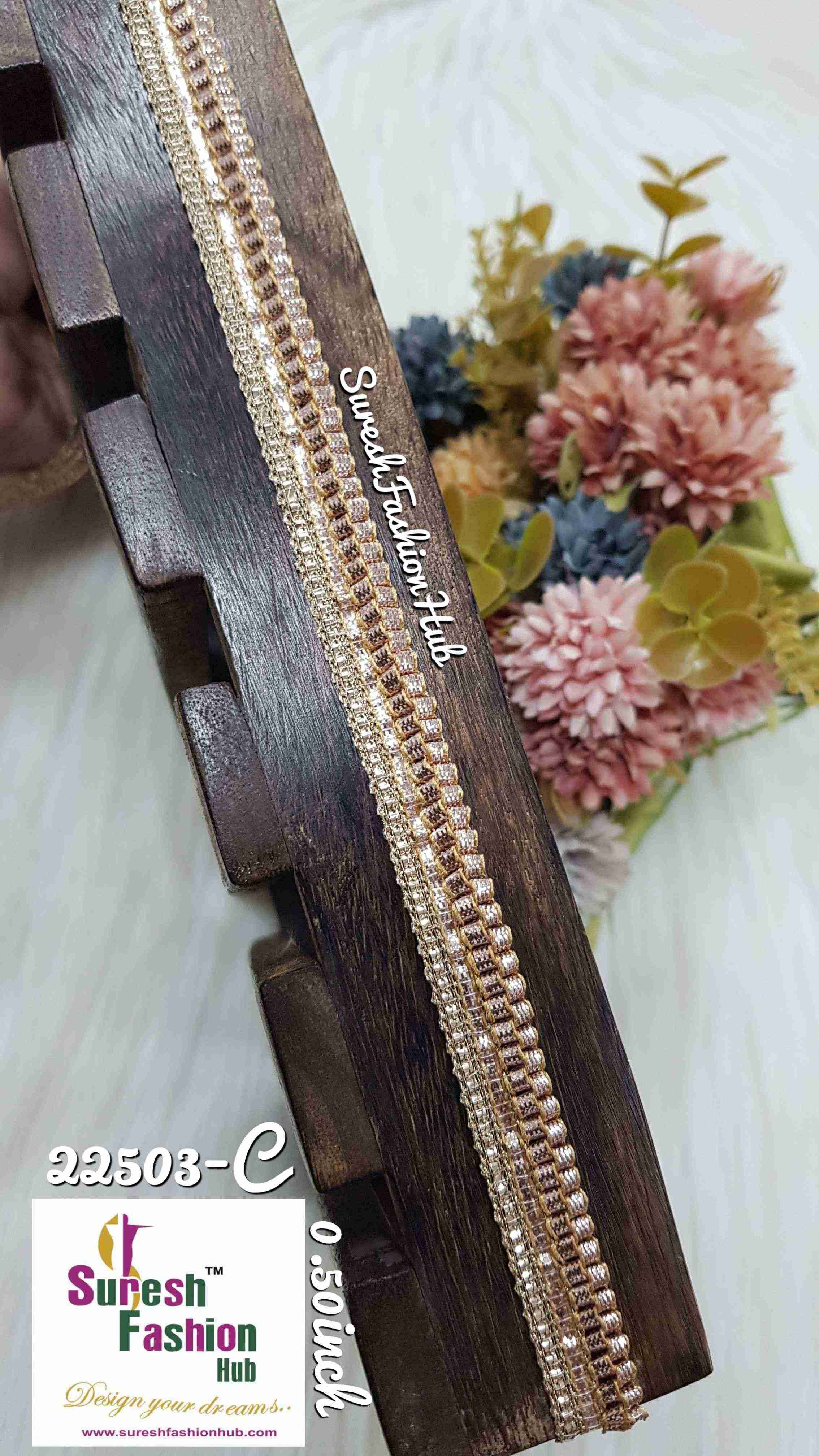 pearl Gold Elegance Gota Borders