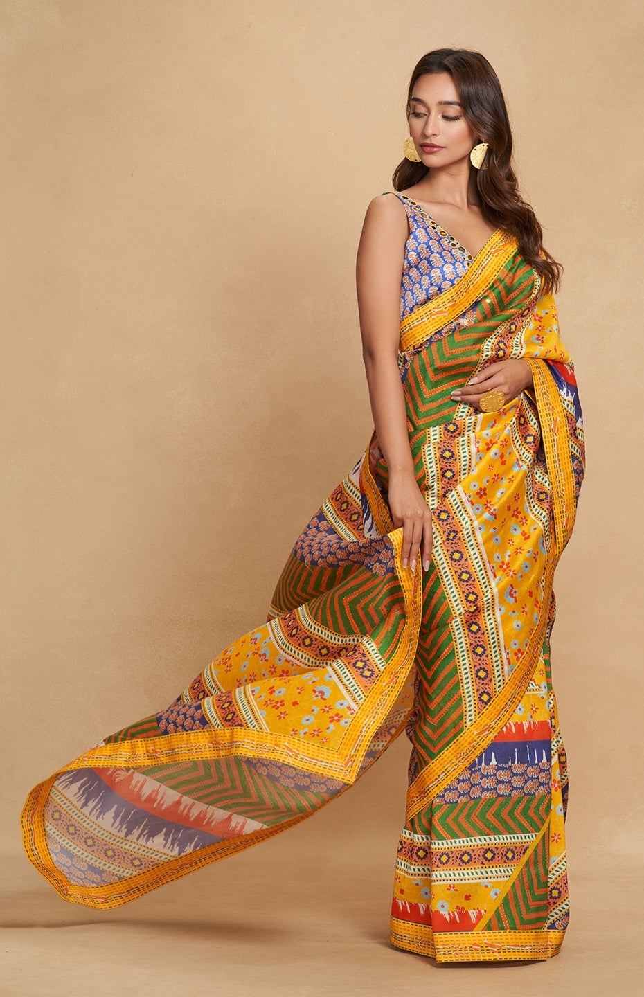 Tribal Mirror 2.0 Printed Saree