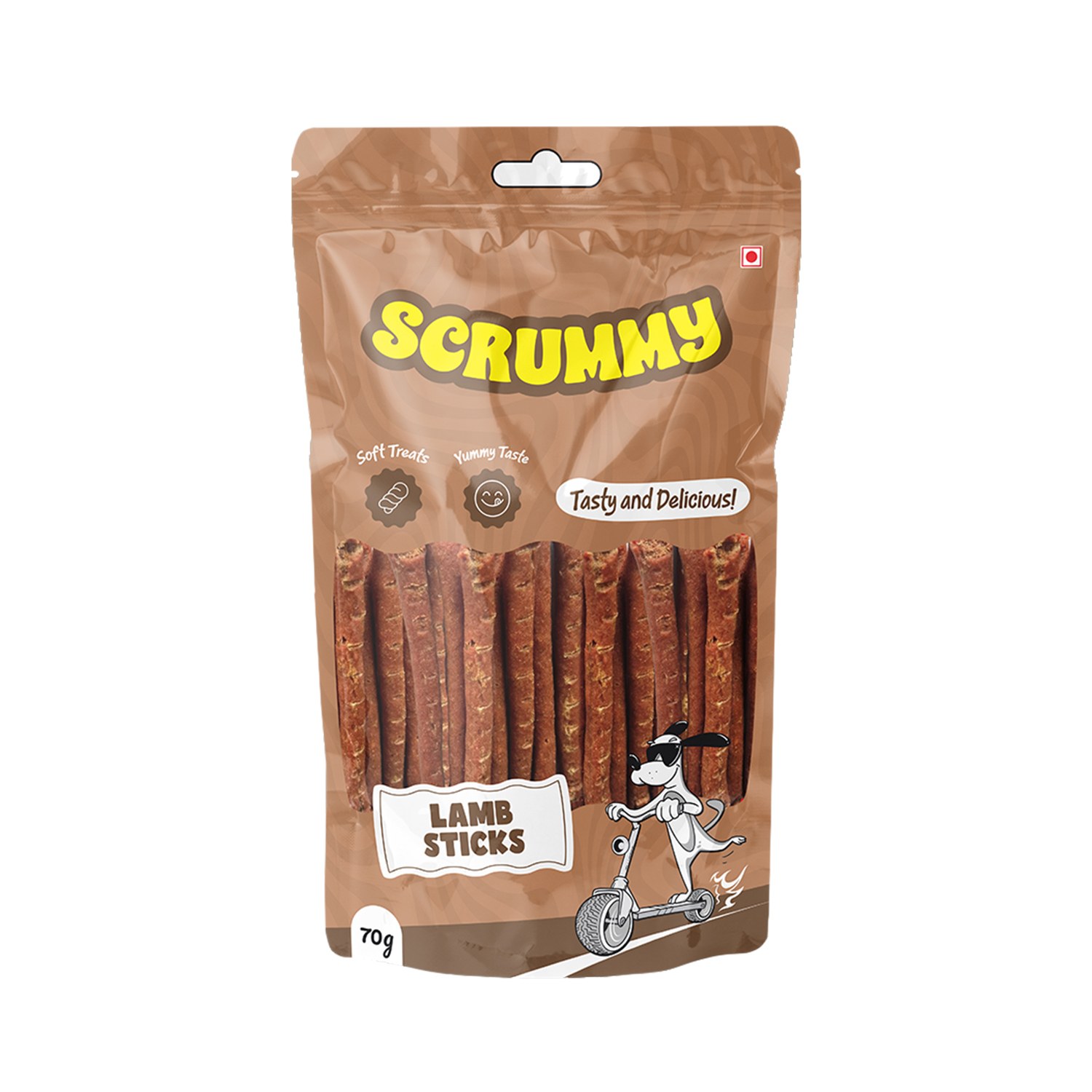 Scrummy Lamb Stick Dog Treats 70g