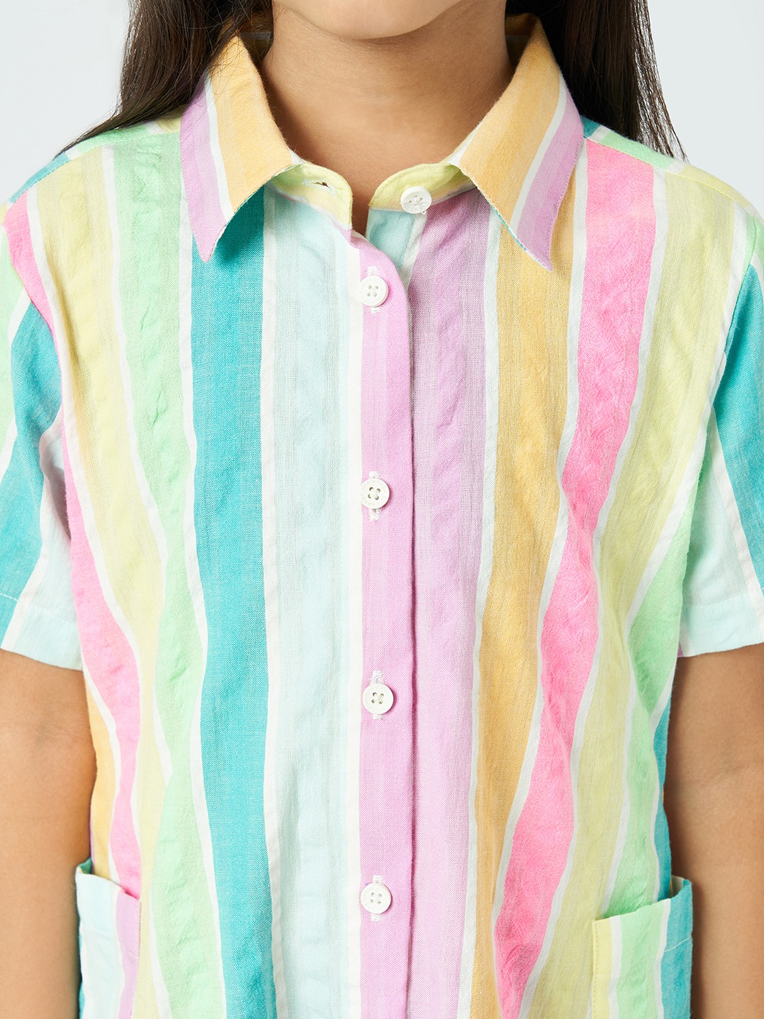 Ed-a-Mamma Girls Stripe Dress Multicolor