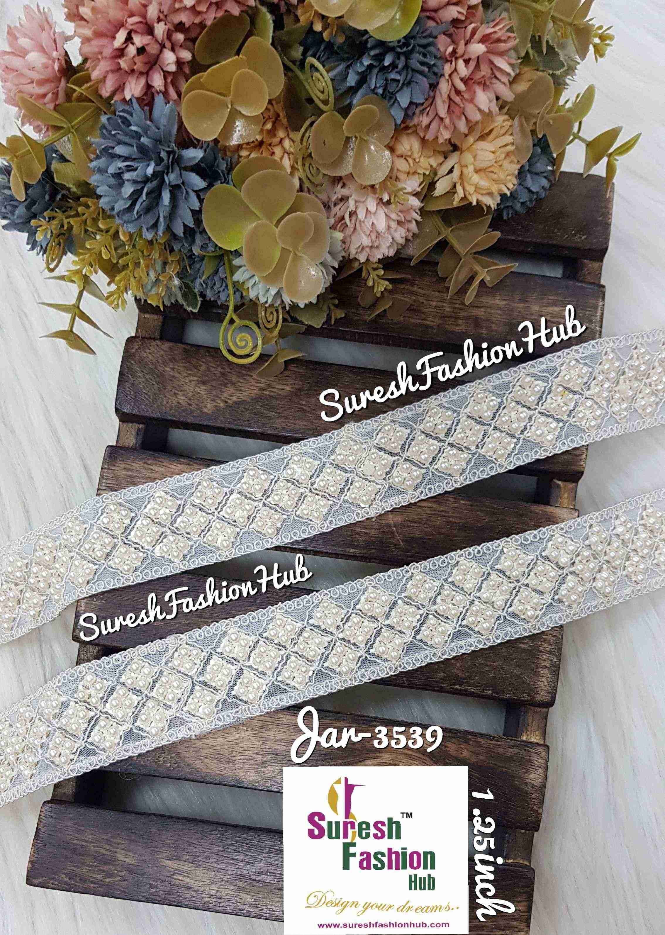 Timeless Charm Lucknowi Lace - Versatile Dyeable Elegance*