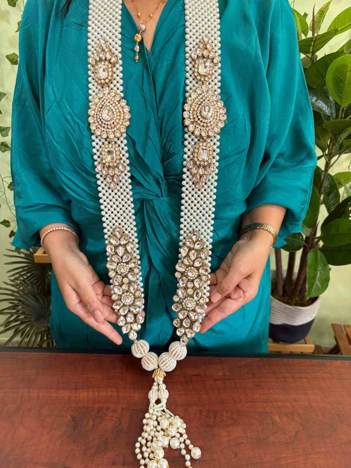 Pearl and Kundan Varmala