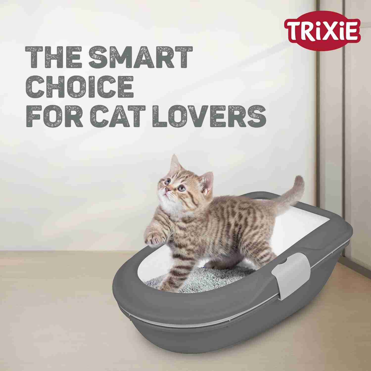 Trixie Berto Litter Tray - Dark Grey