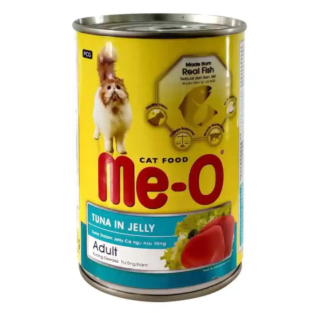 Me-O | Me-O Canned Cat Food Adult Tuna With Chunky Sardine Jelly, 400g