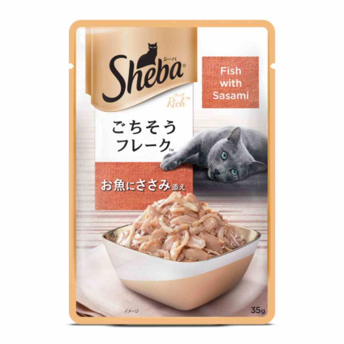 Sheba Premium Fish with Sasami Wet Cat Food - 35 gm