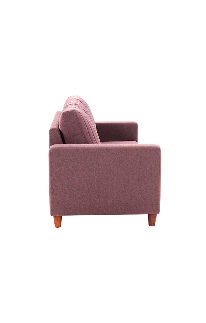 neudot Roman Sofa for Living Room |3 Persons Sofa|Premium Fabric with Cushioned Armrest | Solid Wood Frame|3 Seater in Ceramic Pink Color