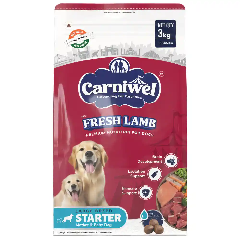 Carniwel Fresh Lamb for Large Dog Starter 3 kg  – (Best Before Oct’26)