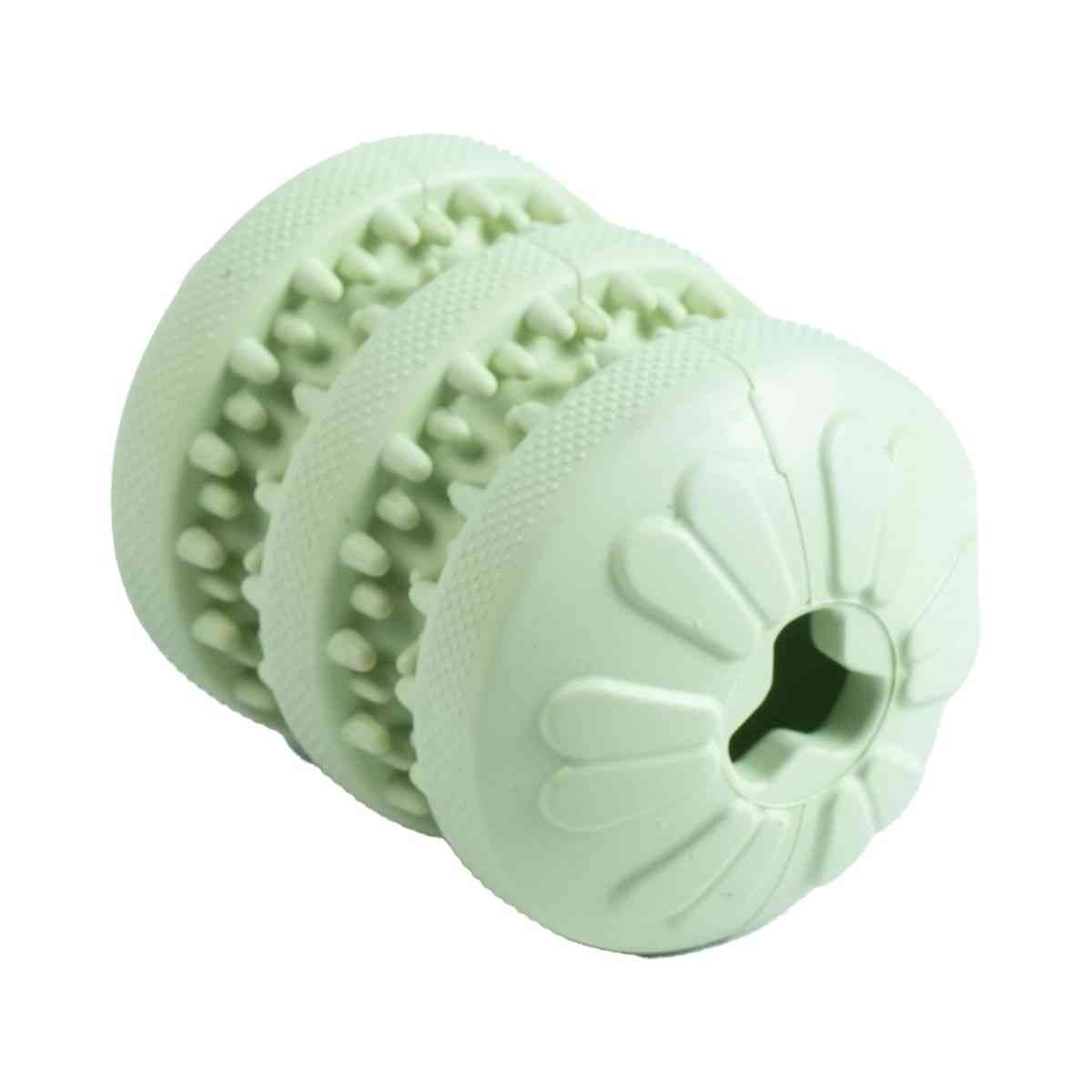 Ezra Play Treat Cylinder - Green Rubber Toy