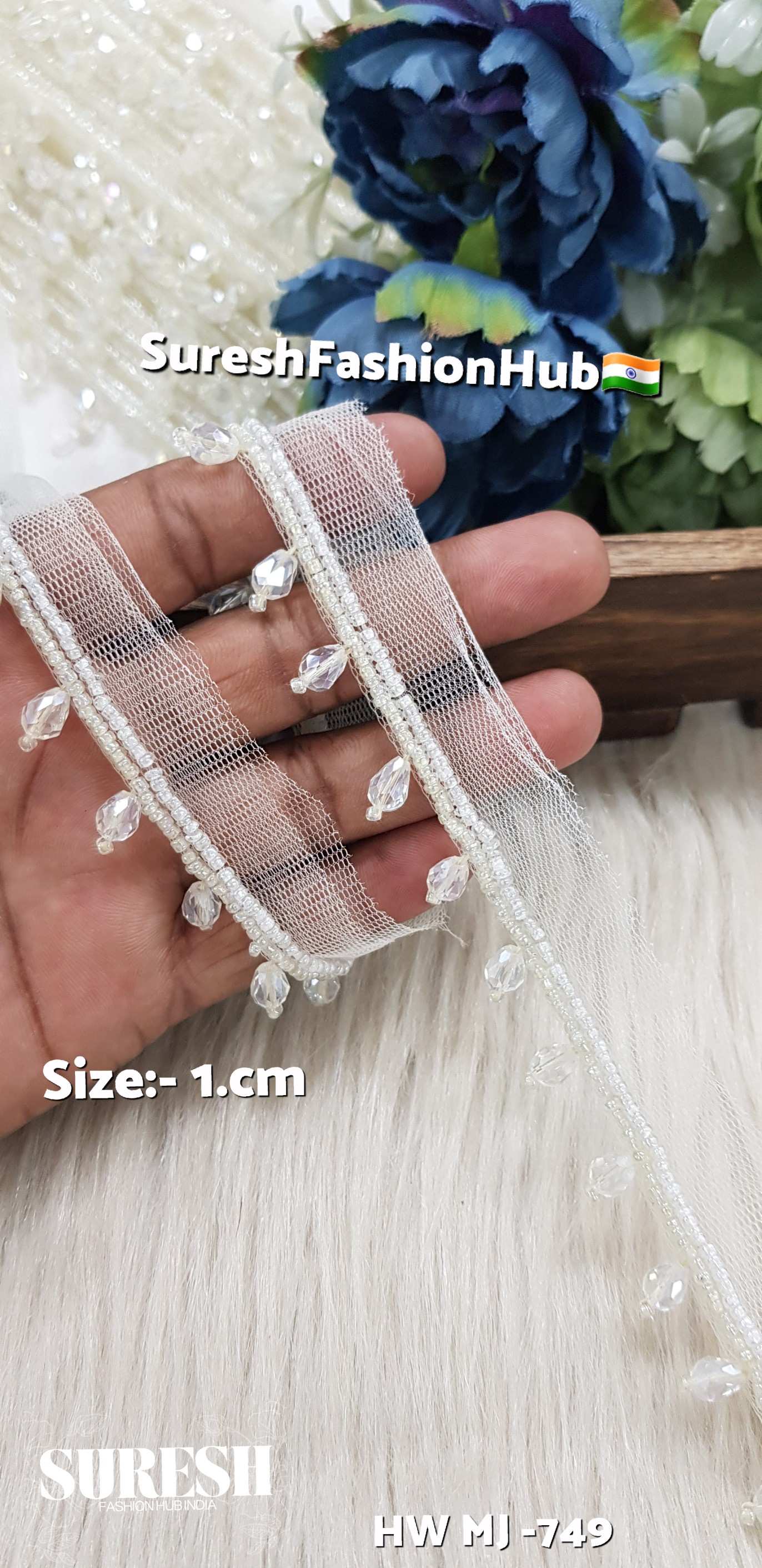 Transparent Crystal Water Twin-Strand Hanging Lace