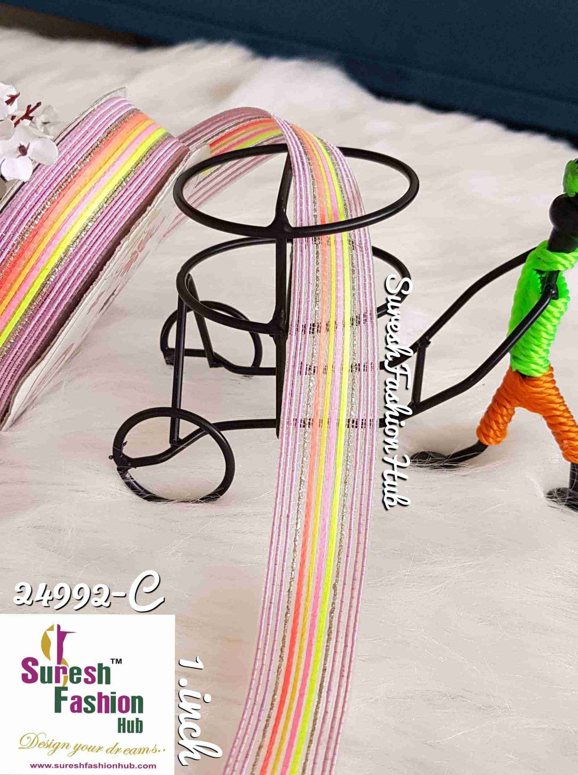 Pink & Neon Colors Mix Decorative Trim