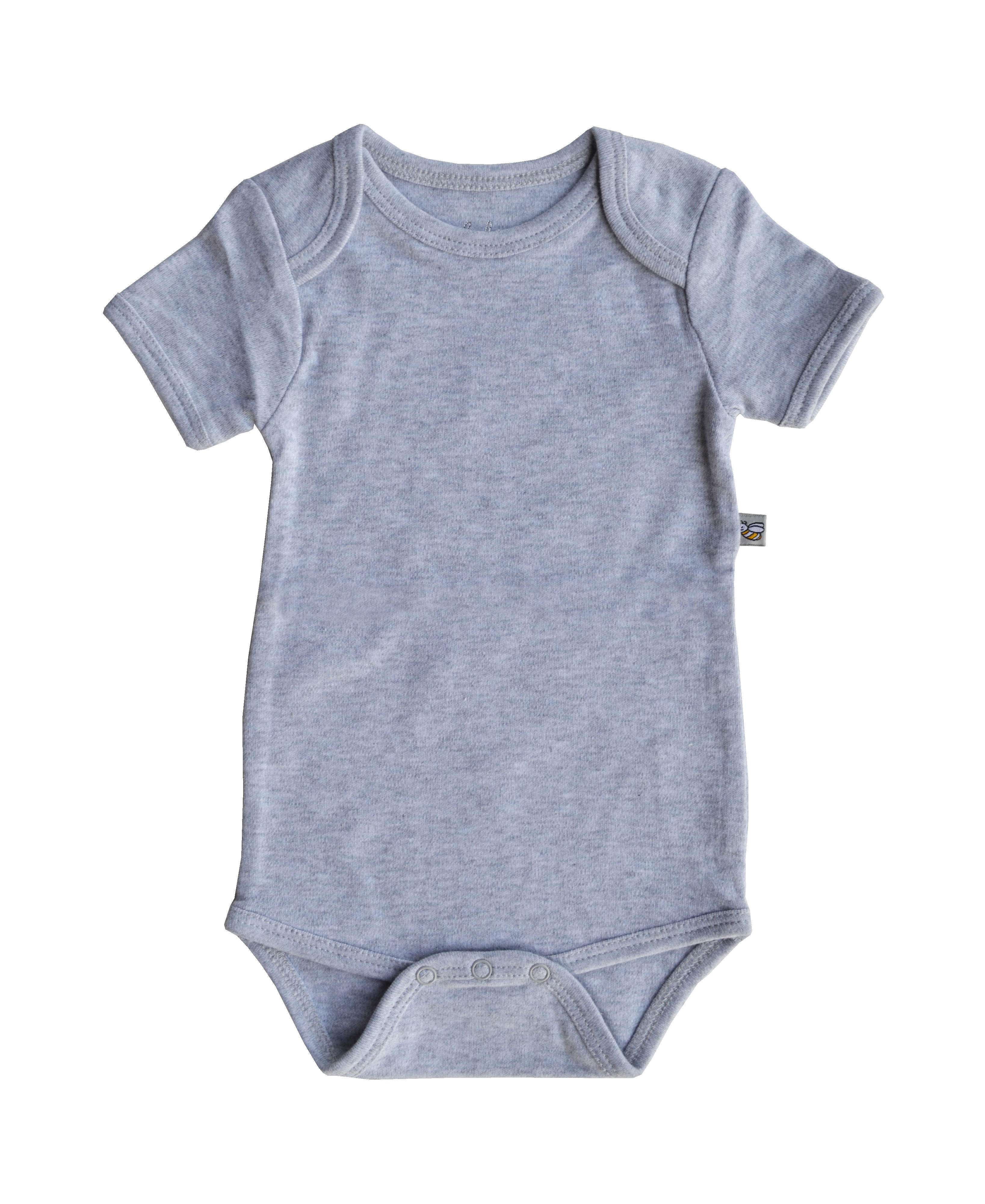 Babeez | Grey Mel. Baby Body (100% Cotton Interlock Biowash) undefined