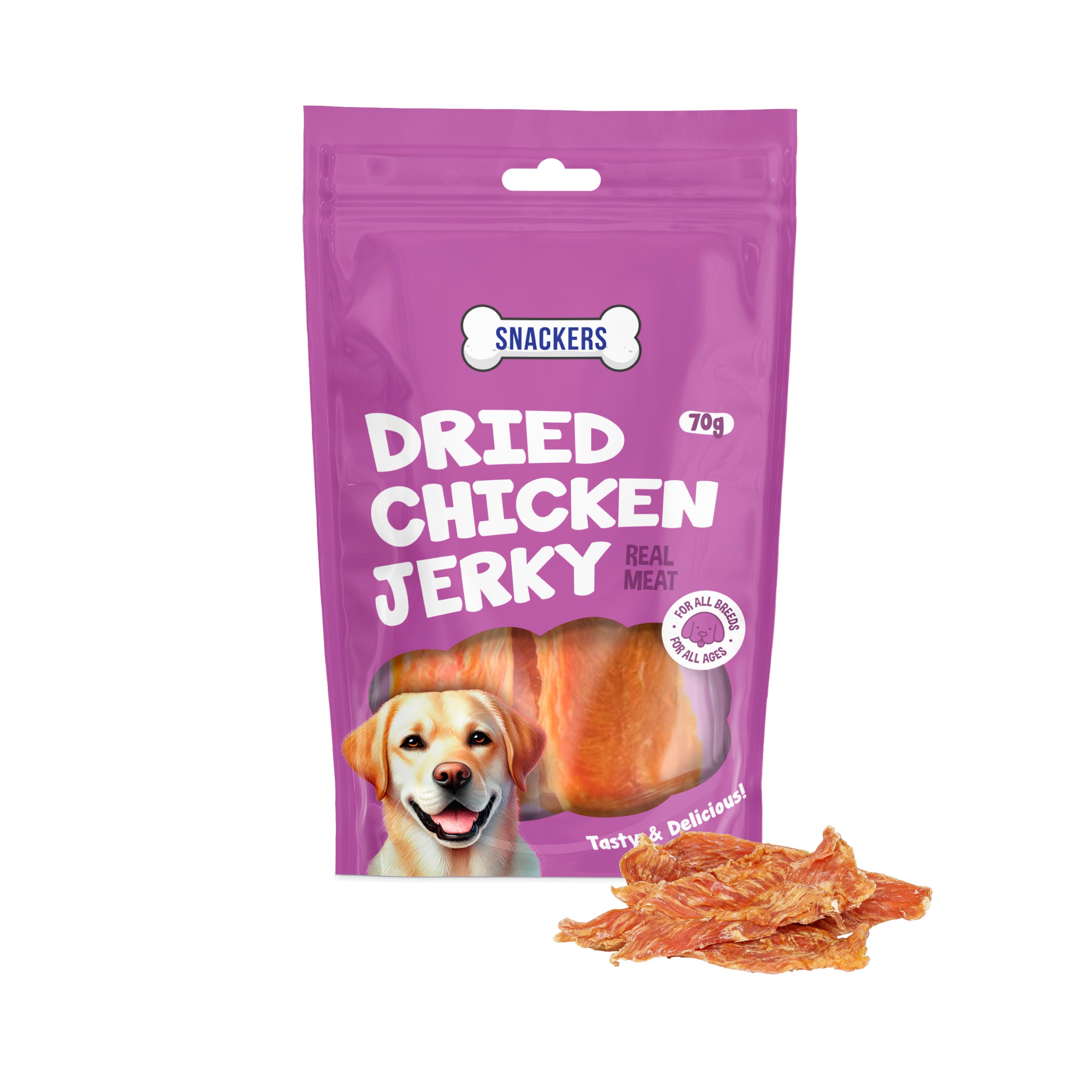 Snackers Dried Chicken Jerky 70G CL – (Best Before Dec’26)