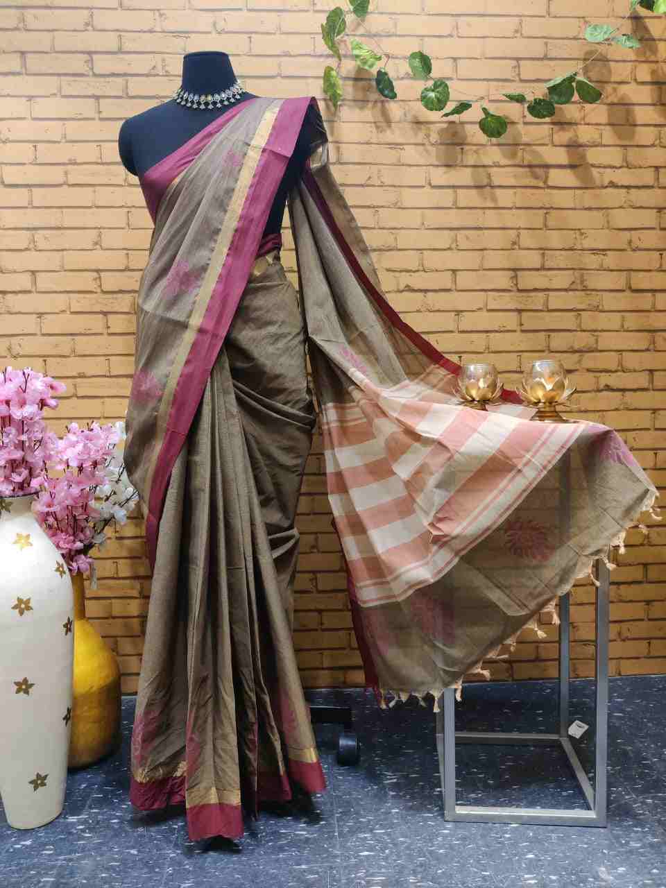 Handpainted South Cotton Sari