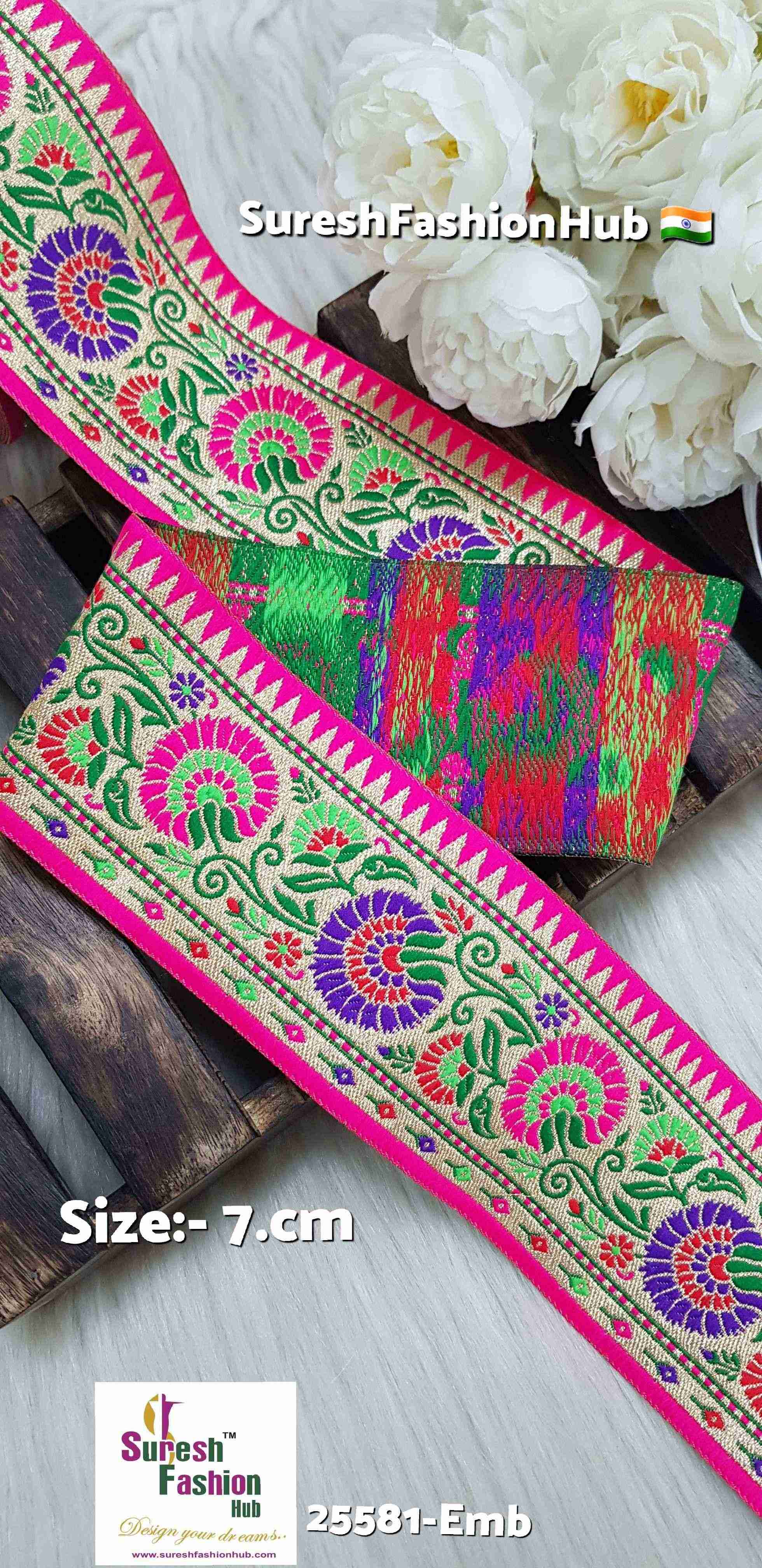 Rani Elite Floral Banarasi Lace
