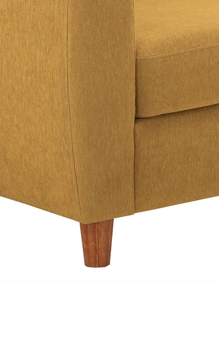 neudot Scott Sofa for Living Room |2 Persons Sofa|Premium Fabric with Cushioned Armrest | Solid Wood Frame|2 Seater in Husky Yellow Color