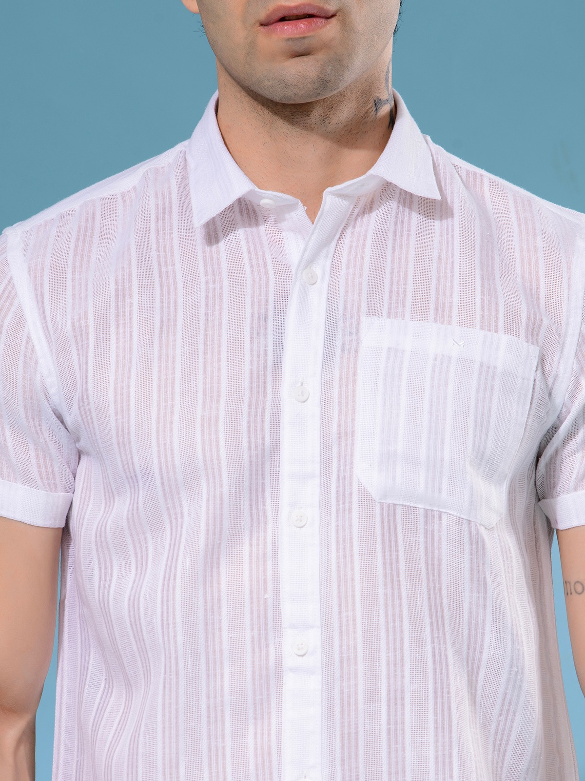 ALBION MENS MOF WHITE SHIRT