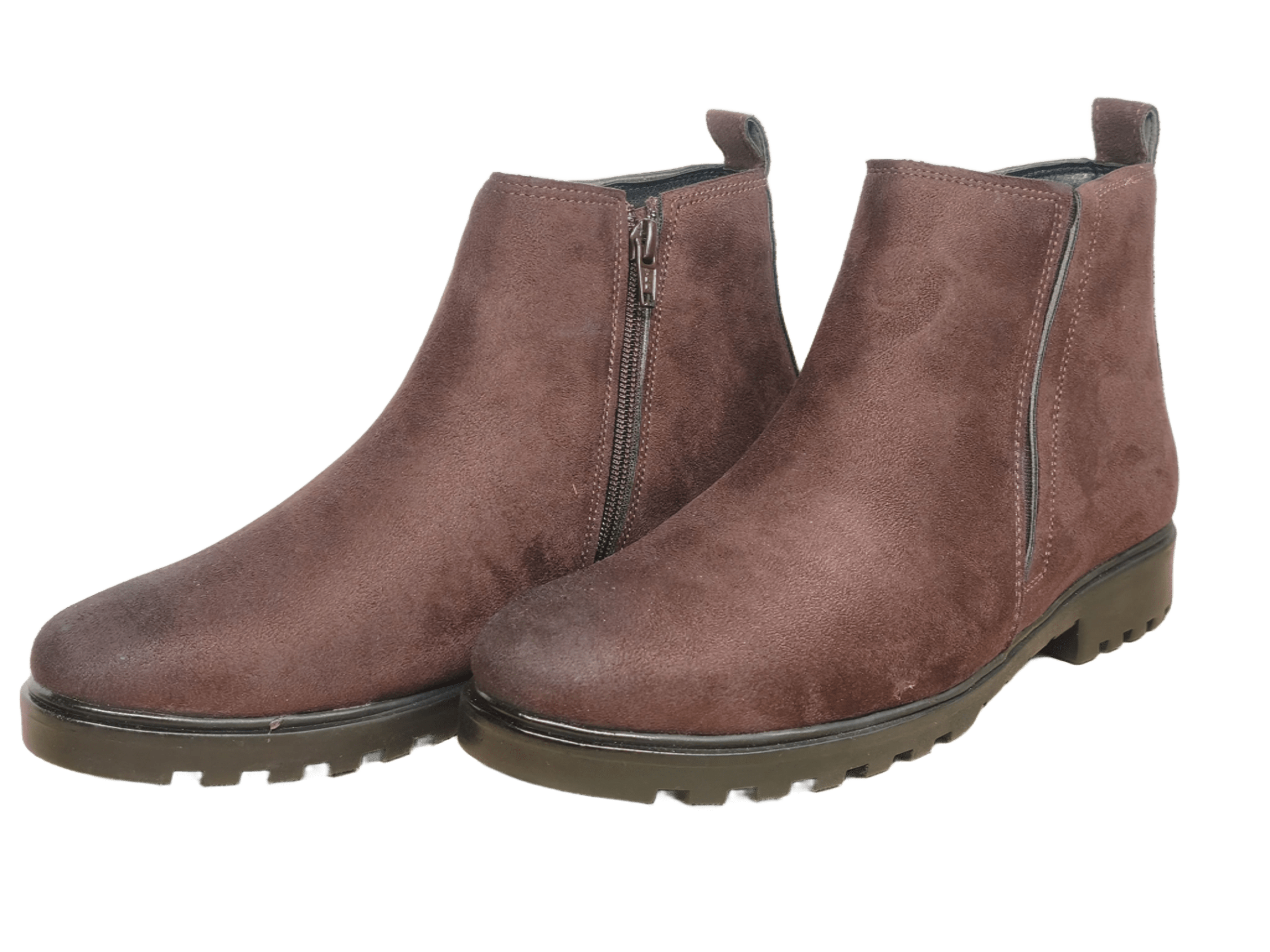 Calvin Klein Men's Burgundy Velvet Chelsea Boots