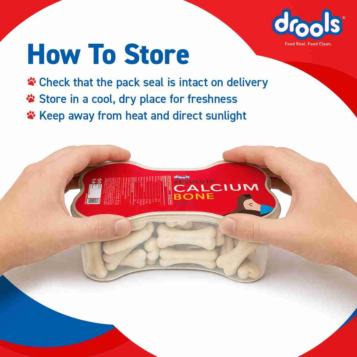 Drools Absolute Calcium Bones Dog Treats with Jar