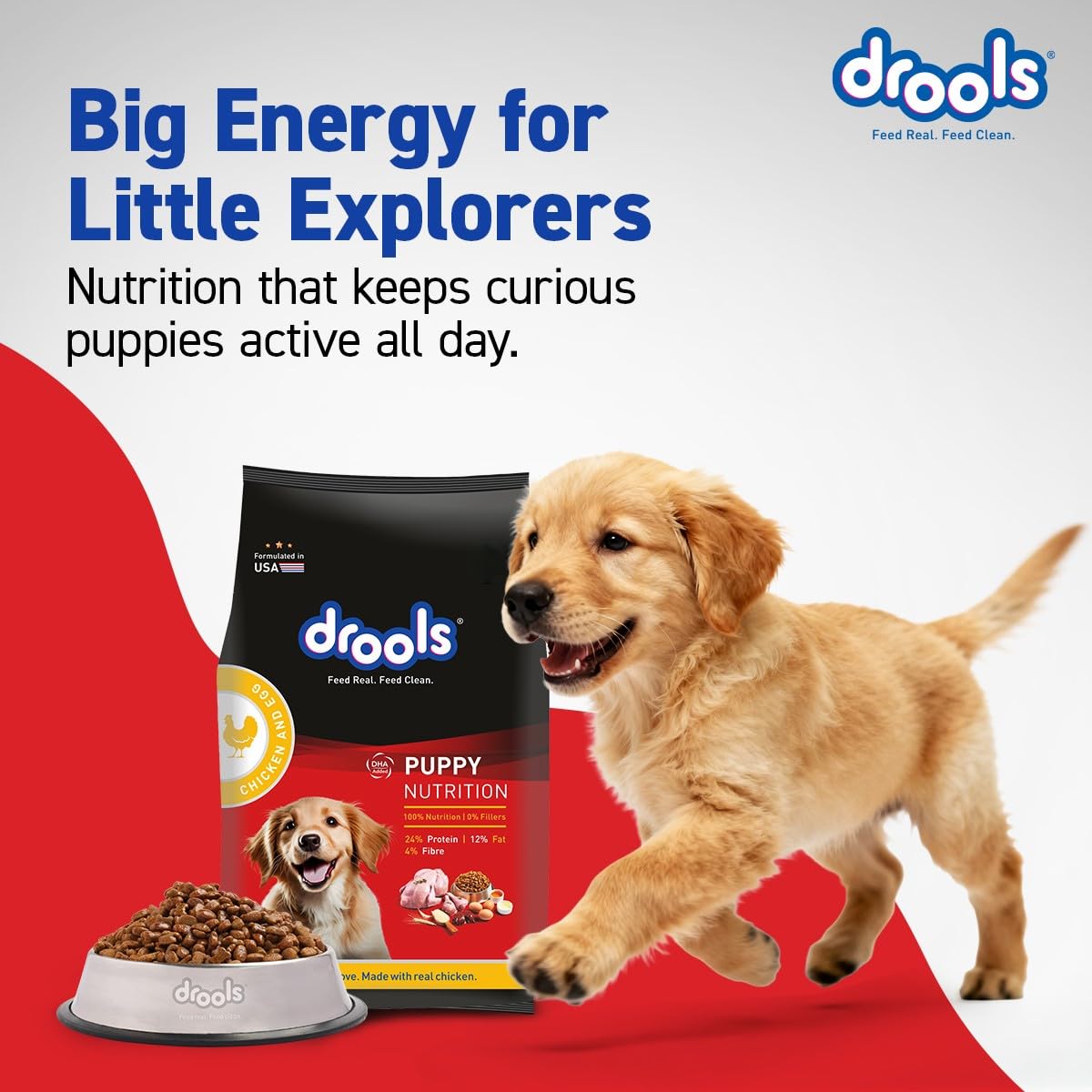 Drools Chicken &  Egg Puppy Dog Dry Food