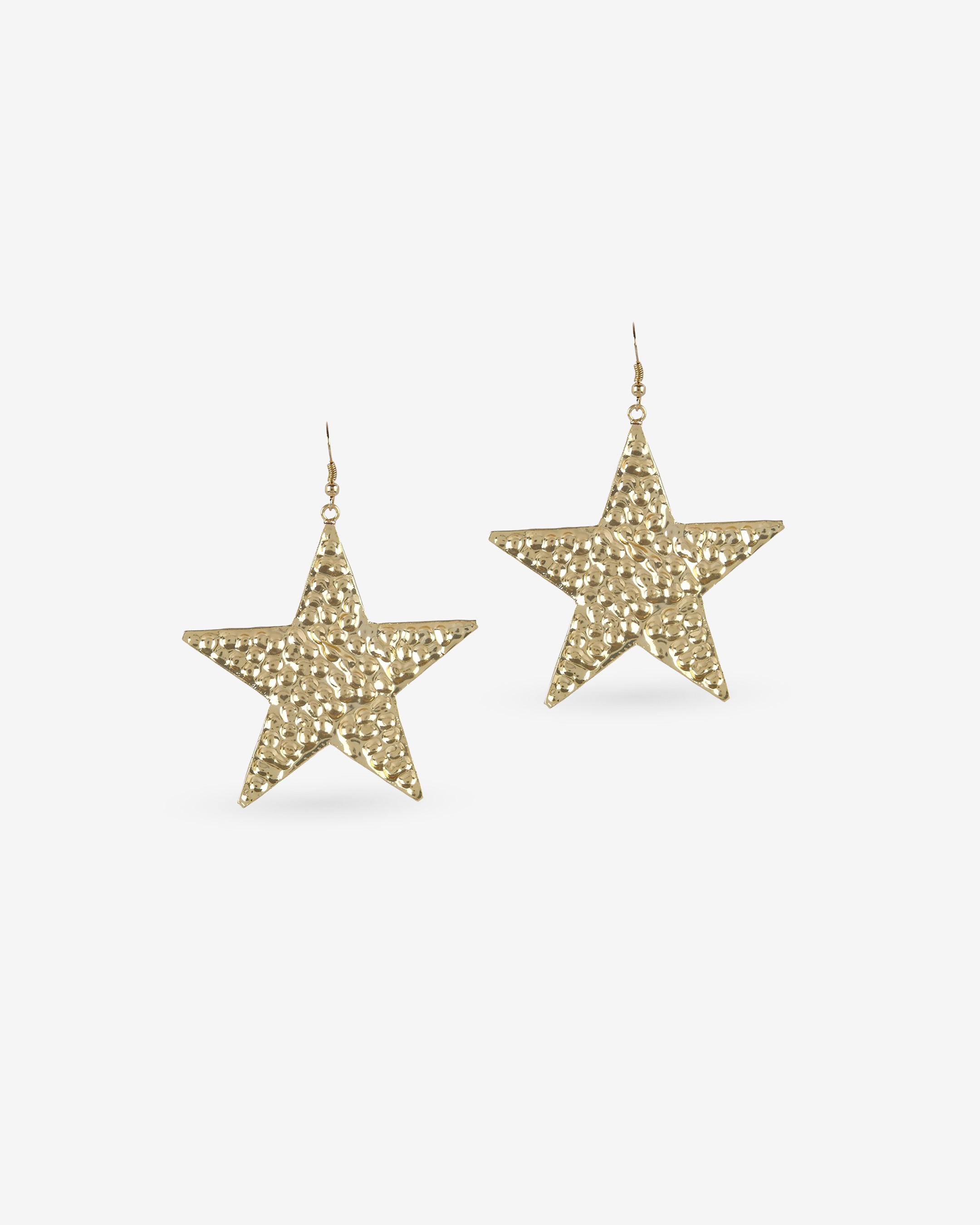 Beaten Star Earrings