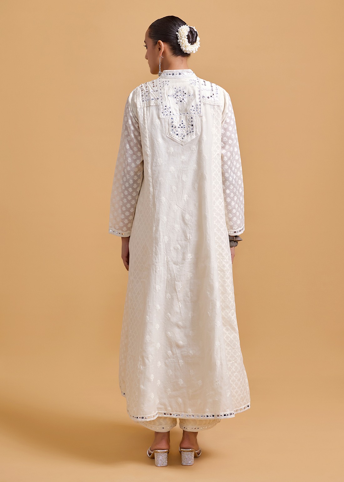 Azra Mirror White Coat Set