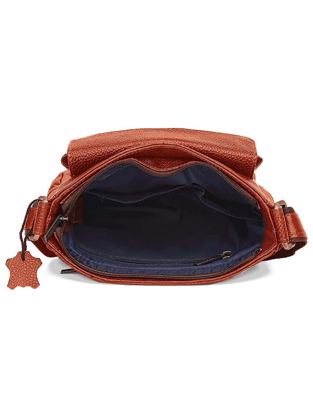 WildHorn | WildHorn Tan Classic Leather Adjustable Strap Sling Bag for Men  3