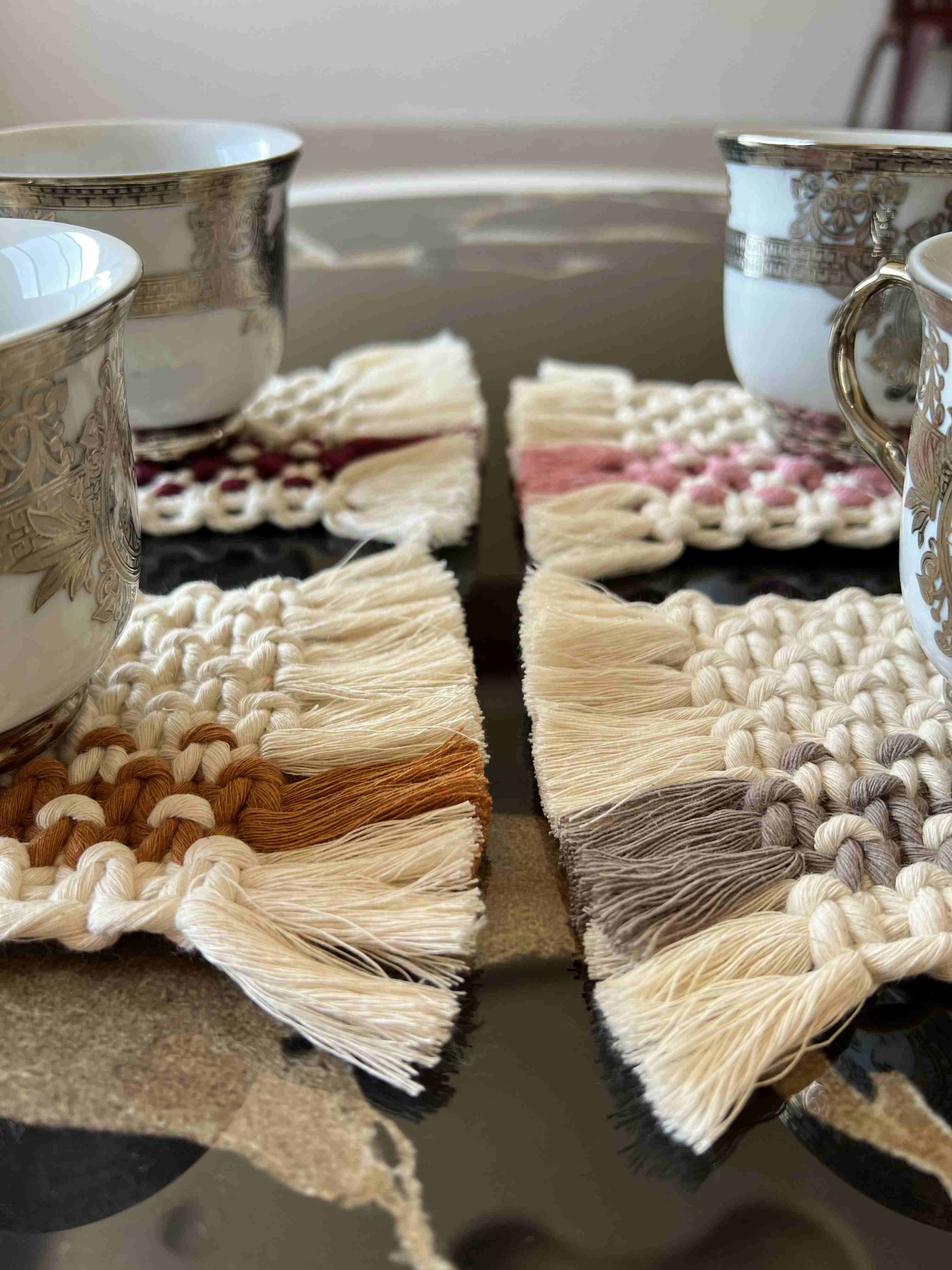 Macrame Square Coaster