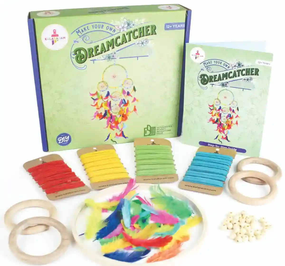 Kalakaram 5 Ring Multi Dream Catcher Making Kit, 5Y+