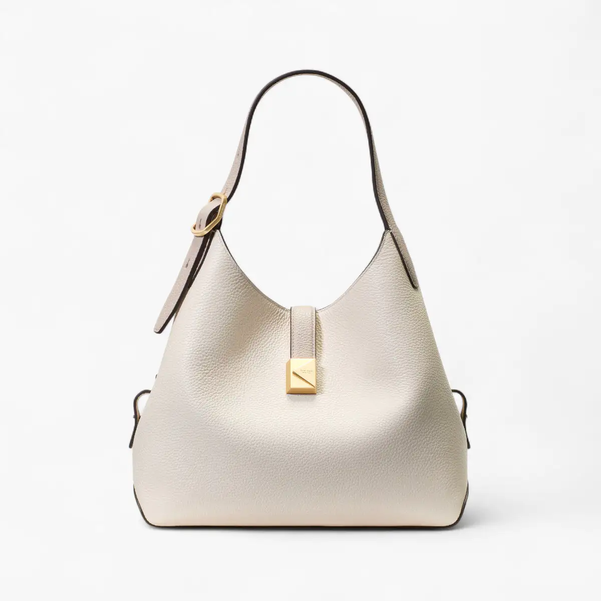 Deco Colorblocked Pebbled Leather Crossbody Tote