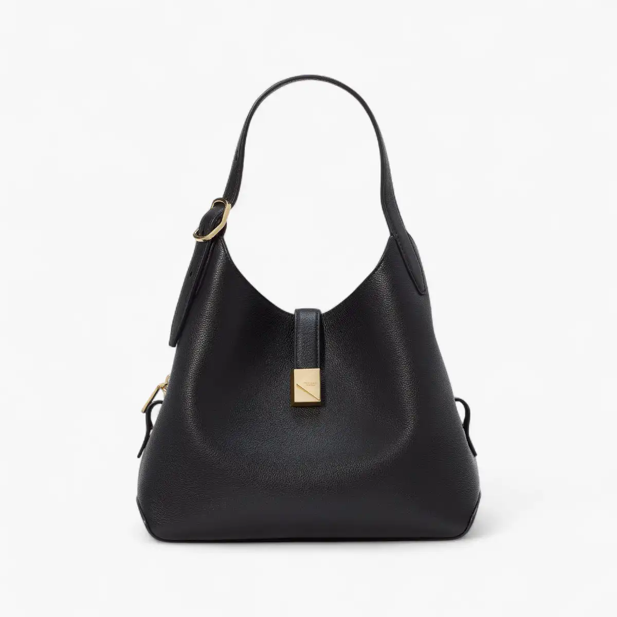 Deco Pebbled Leather Crossbody Tote