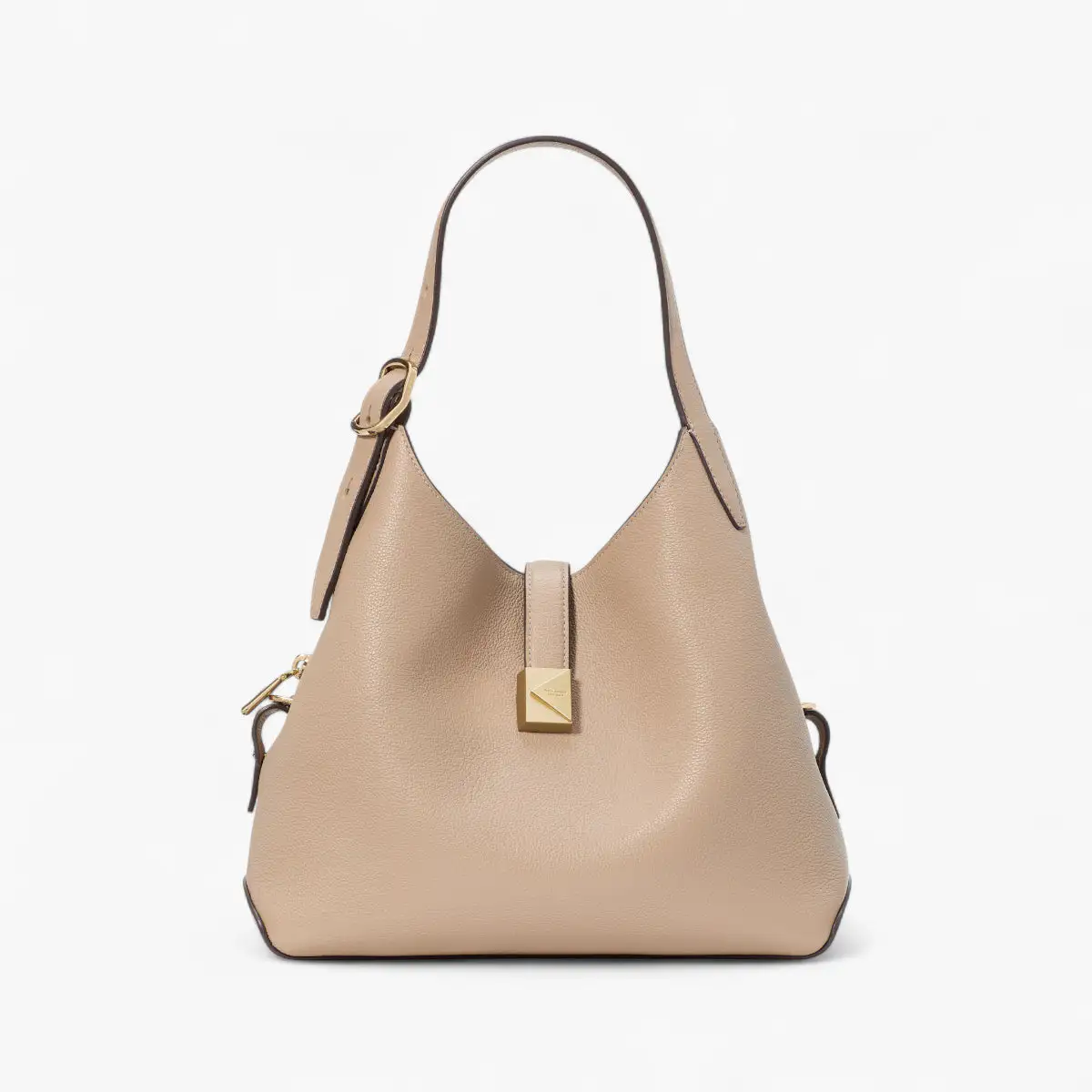 Deco Pebbled Leather Crossbody Tote