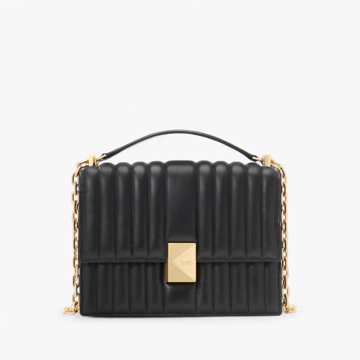 Deco Quilted Leather Chain Shoulder
